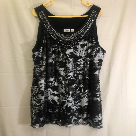 Cato Tops - ❄️Beaded Tank—Final Price❄️